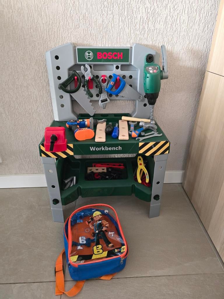 Bosch kinderwerkbank, Verzamelen, Automaten | Gokkasten en Fruitautomaten, Euro, Ophalen, Zo goed als nieuw