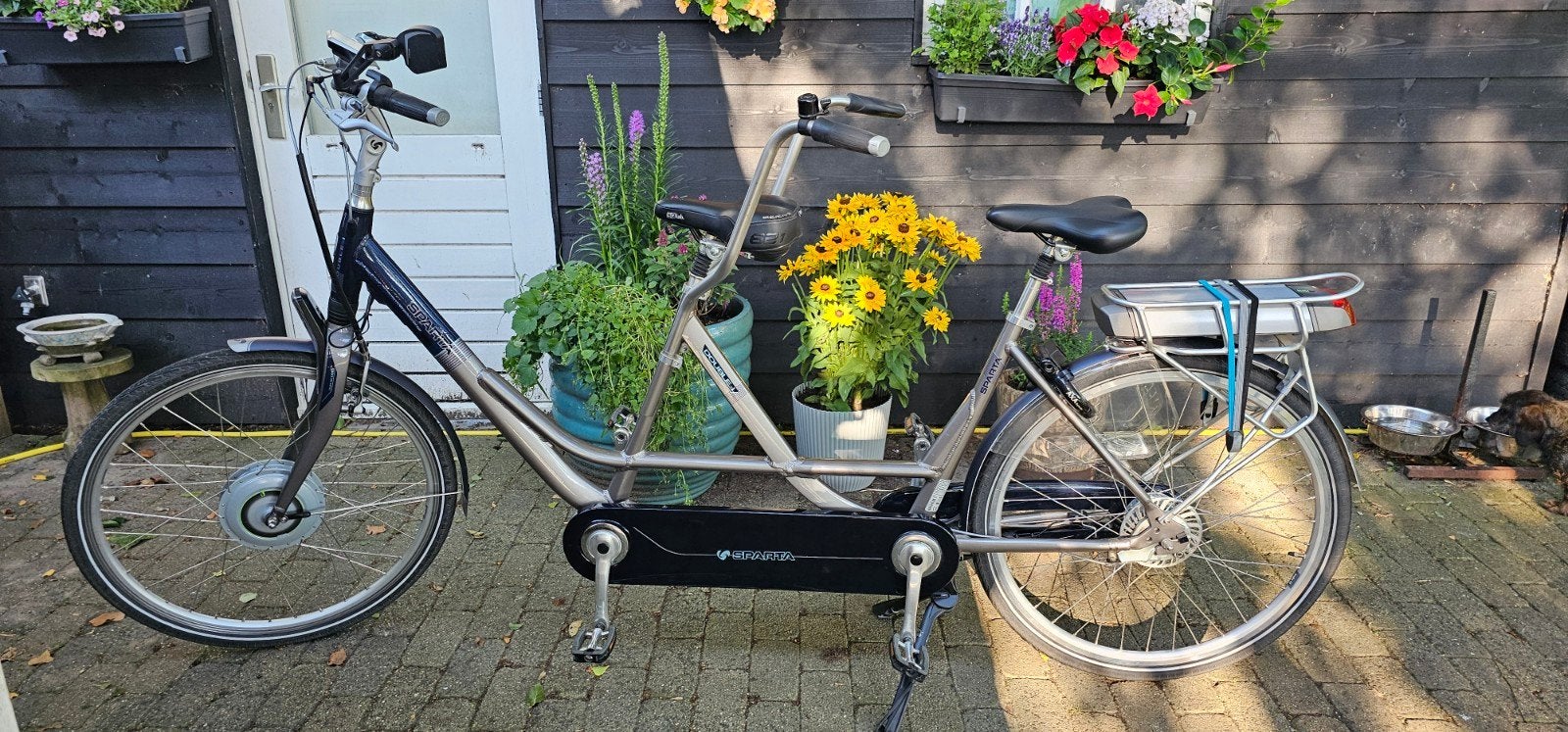 Sparta Double-i, Elektrische Tandem met weinig kms, Ophalen, Zo goed als nieuw, 49 tot 53 cm, Minder dan 10 versnellingen