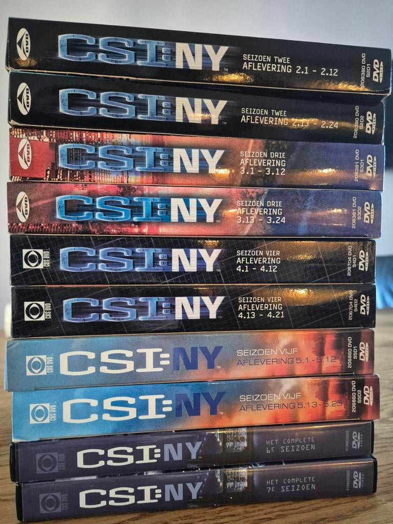 CSI: NY DVD Boxsets - Seizoen 2 t/m 7, Gebruikt, Boxset, Drama, Ophalen of Verzenden
