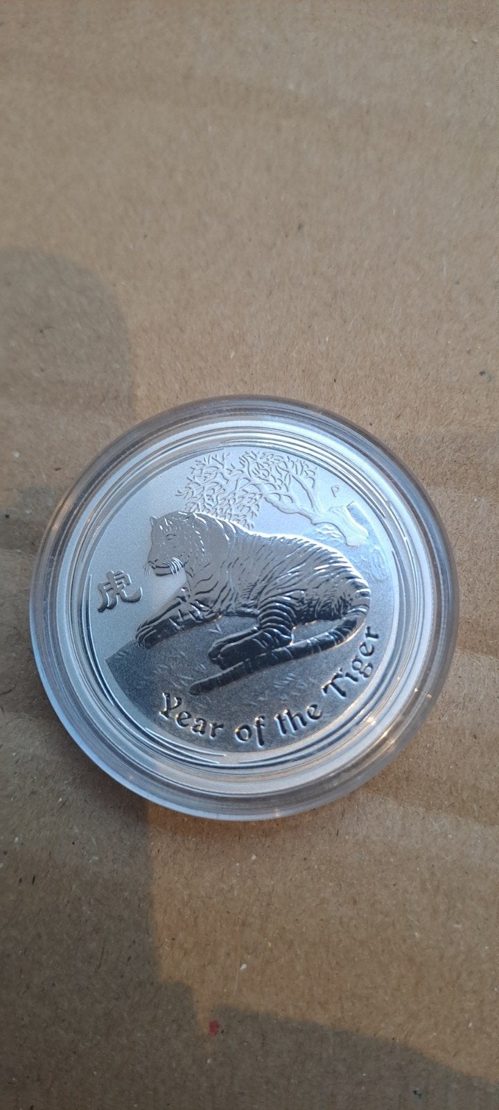 Lunar II Year of the Tiger 1/2 oz Zilveren Munt, Ophalen of Verzenden, Oost-Azië, Losse munt, Zilver