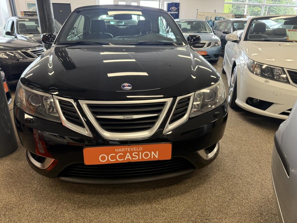 Saab 9-3 Cabrio 2.0 T Aero (bj 2009), Auto's, Voorwielaandrijving, Gebruikt, Zwart, 4 cilinders