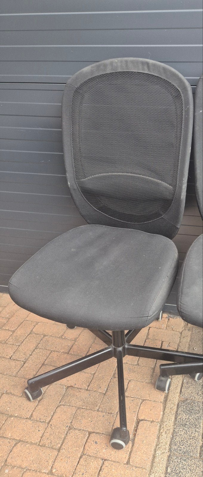 Tekoop 2x IKEA Flintan Bureaustoel - Zwart, Gebruikt, Ophalen, Gebruikt, Zwart