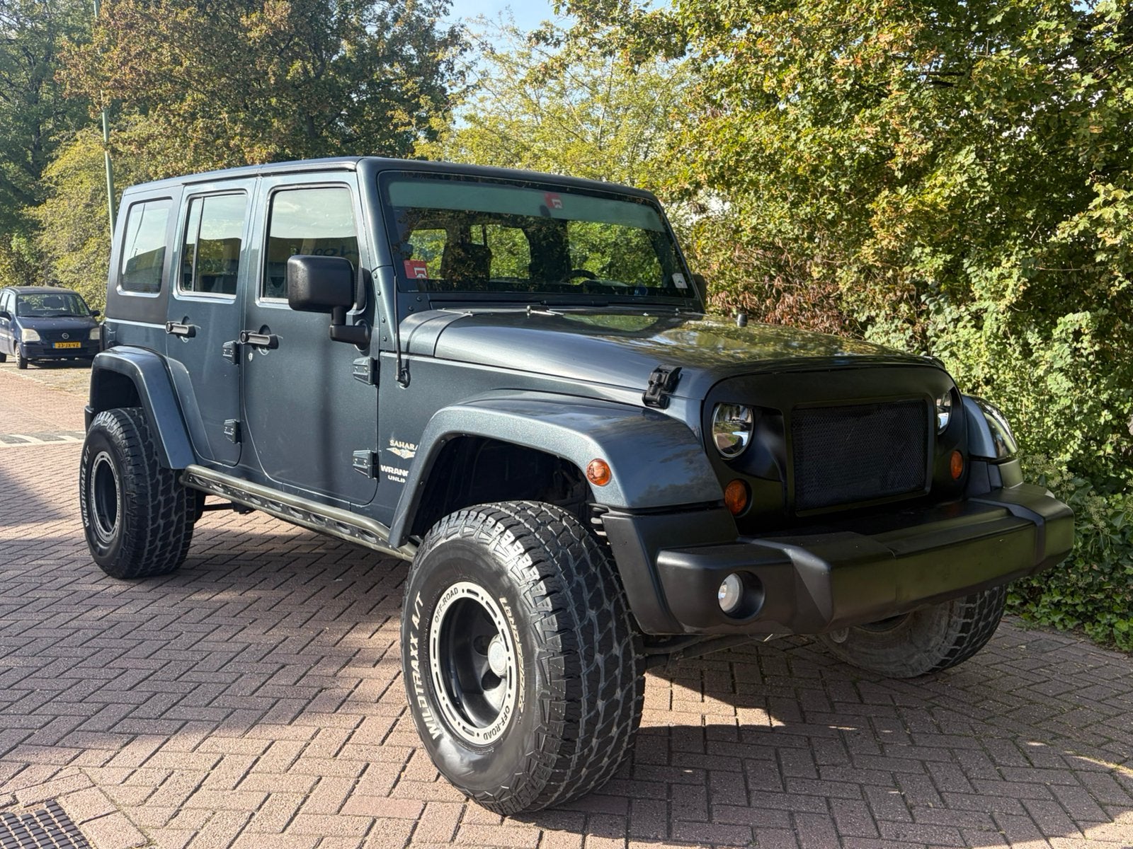 Jeep wrangler sahara automaat 5d 2008, Auto's, Automaat, Stof, Bluetooth, Blauw