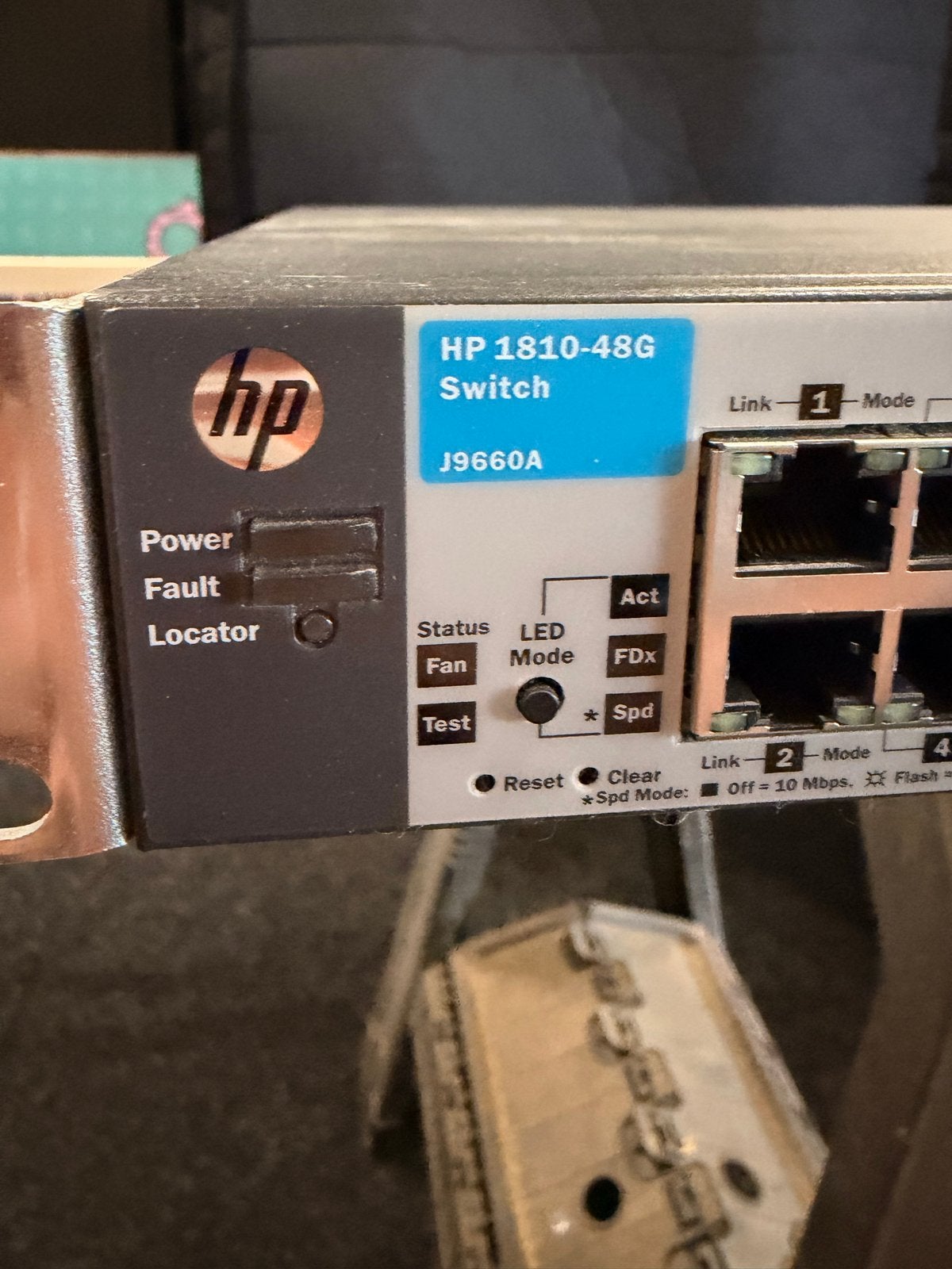 HP 1810-48G Switch J9660A - 48-poorts Gigabit Ethernet, Computers en Software, Ophalen of Verzenden, Gebruikt