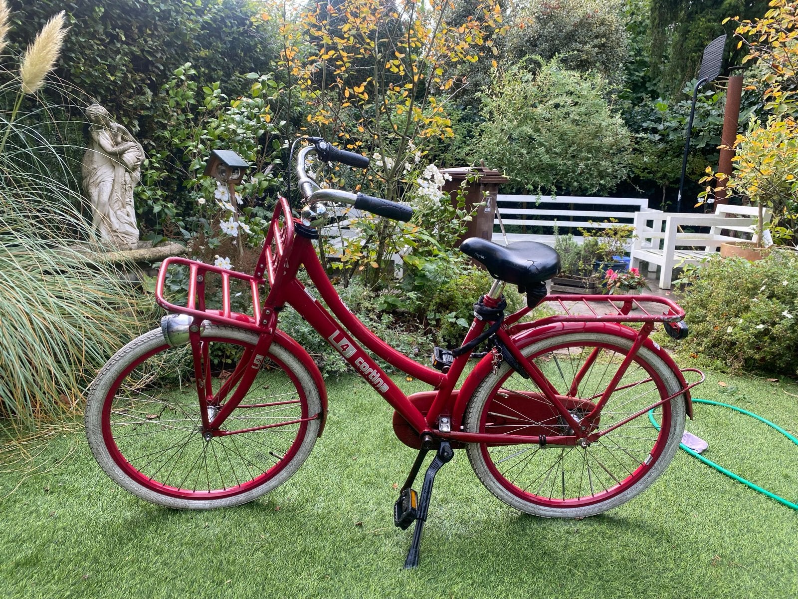 Cortina fiets rood met voordrager 20 inch, Fietsen en Brommers, Ophalen, Gebruikt