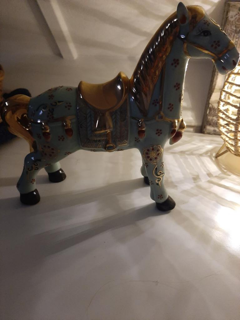 Decoratief Keramisch Paard - Oosters Design, Ophalen