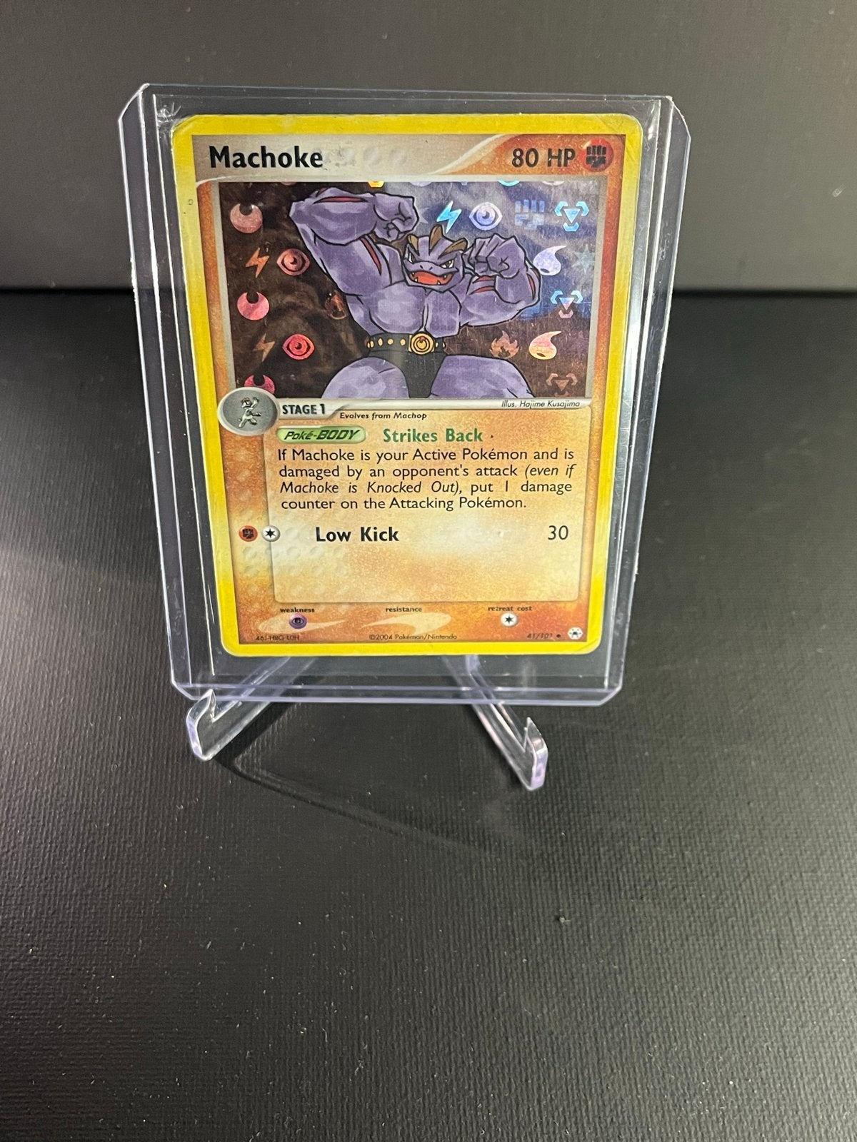 Machoke Pokémon Kaart Holo, Ophalen of Verzenden, Gebruikt, Losse kaart