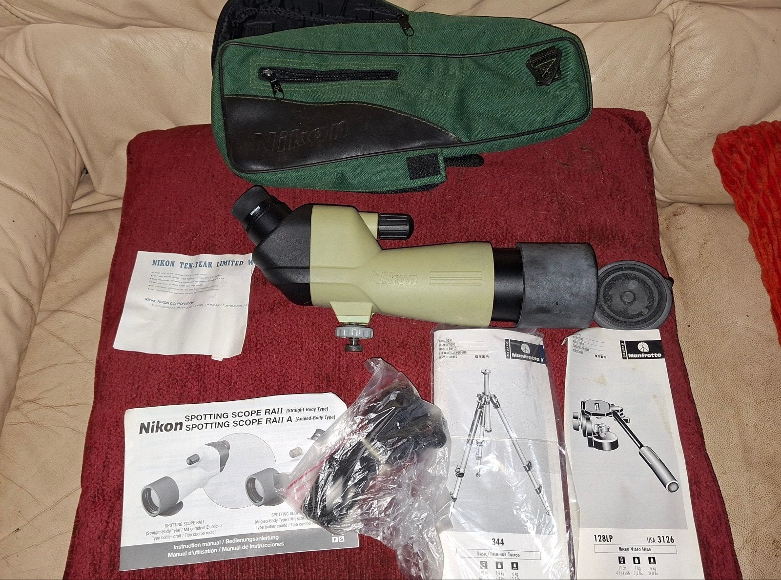 Nikon Spotting Scope RAII zonder statief, Gebruikt, Lenzentelescoop (refractor), 80 tot 200 mm, Met statief