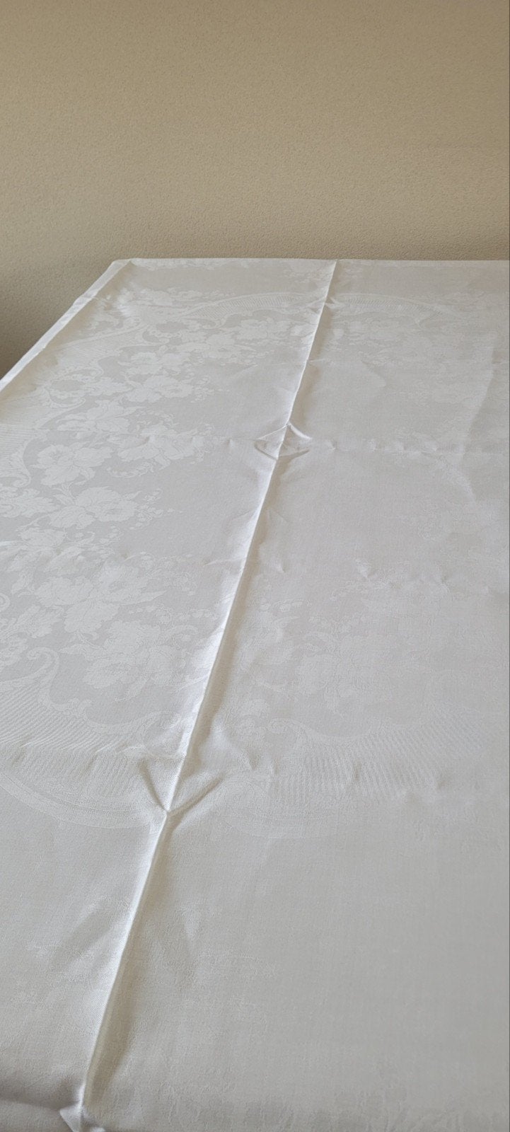 Damast Tafelkleed (165x195 cm) met 3 Servetten (35x35 cm), Ophalen of Verzenden
