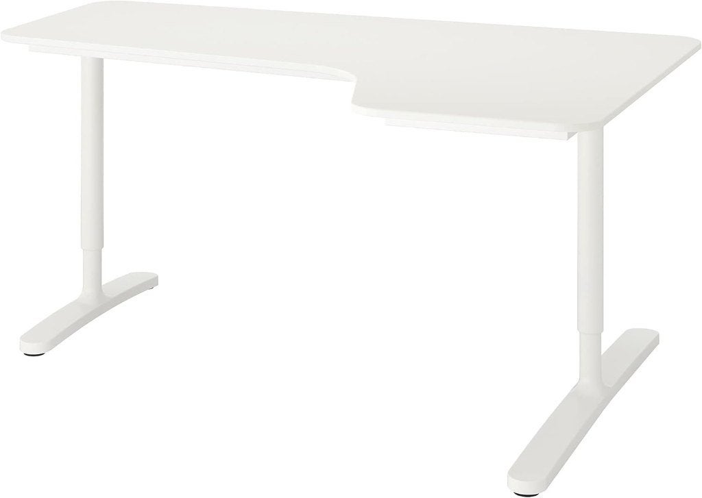 Wit bureau - IKEA BEKANT, Huis en Inrichting, Bureaus, Zo goed als nieuw, Hoekbureau, IKEA, Modern, Spaanplaat of MDF, Wit, Demontabel