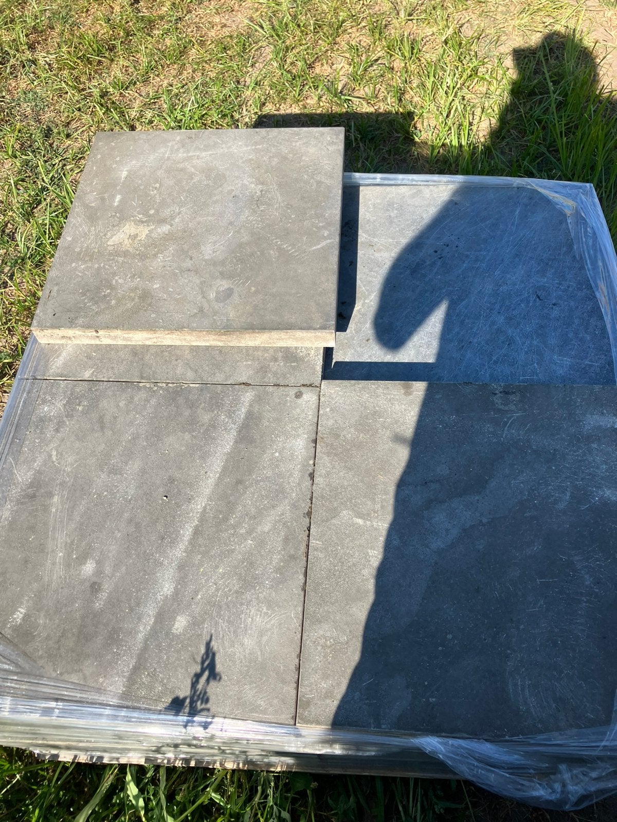 Chinese hardsteen tegels 50x50x4 cm 58,5 m2, Ophalen, Gebruikt, Terrastegels, Natuursteen