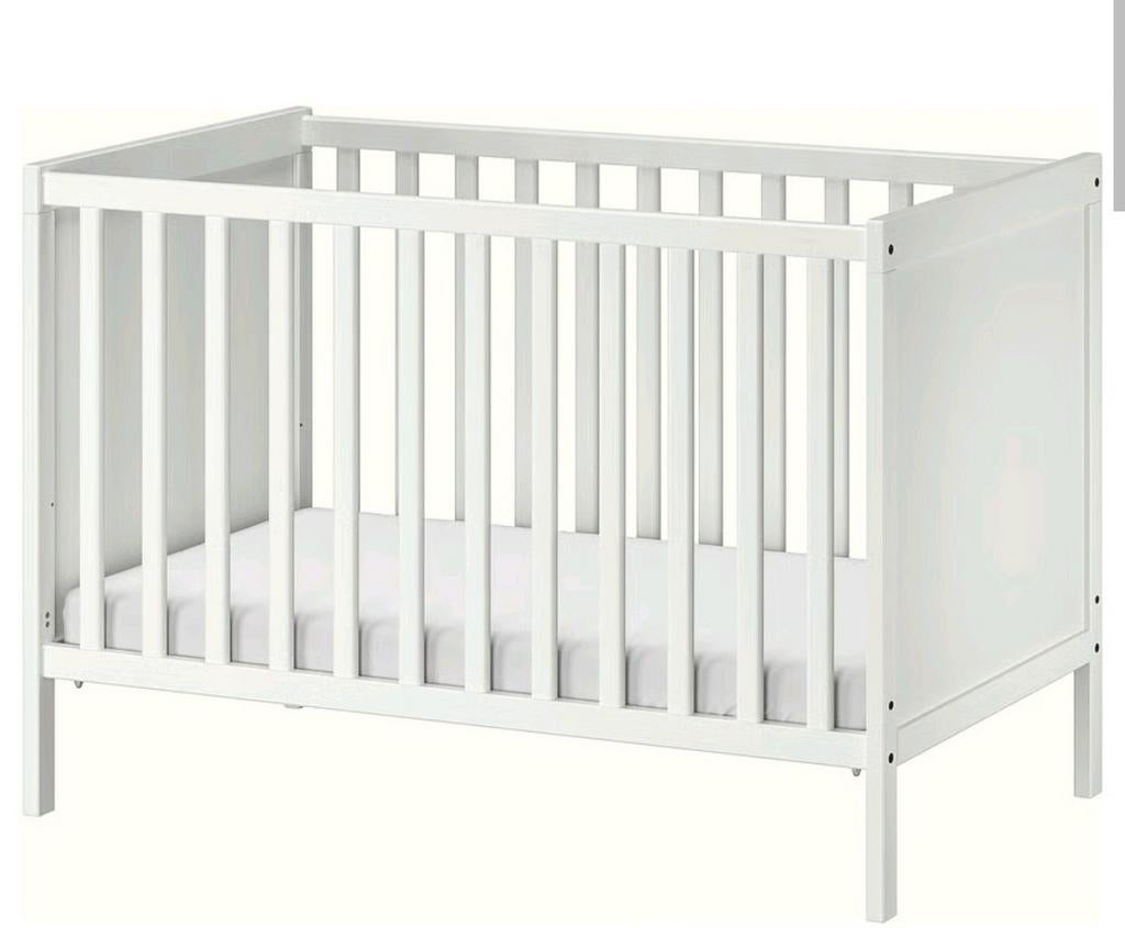IKEA SUNDVIK Babybedje, wit, 60x120 cm, Ophalen