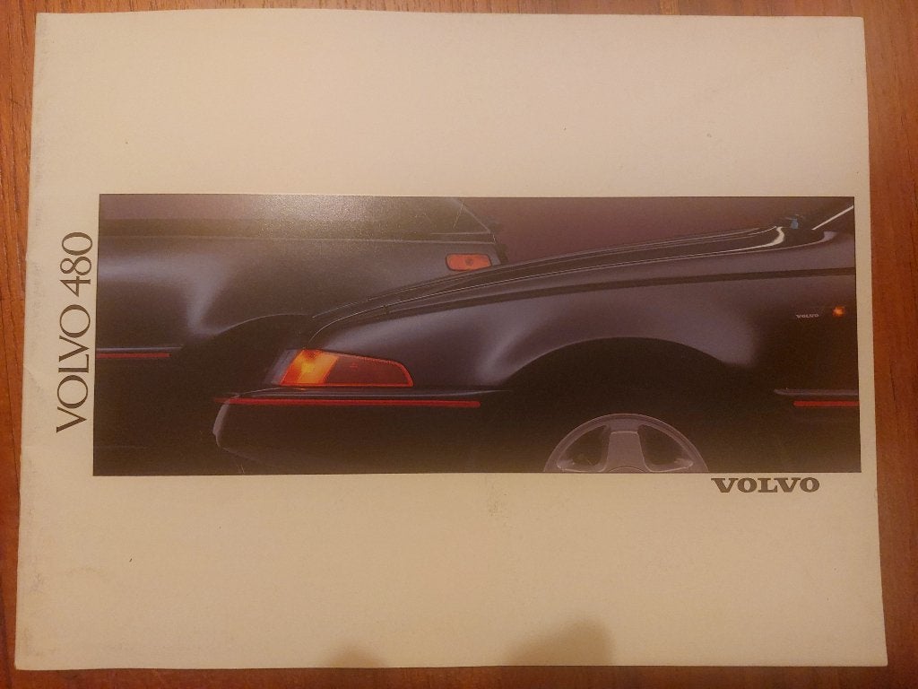 Brochure Folder Volvo 480 ES en Turbo, Volvo, Ophalen of Verzenden, Volvo Nederland, Zo goed als nieuw