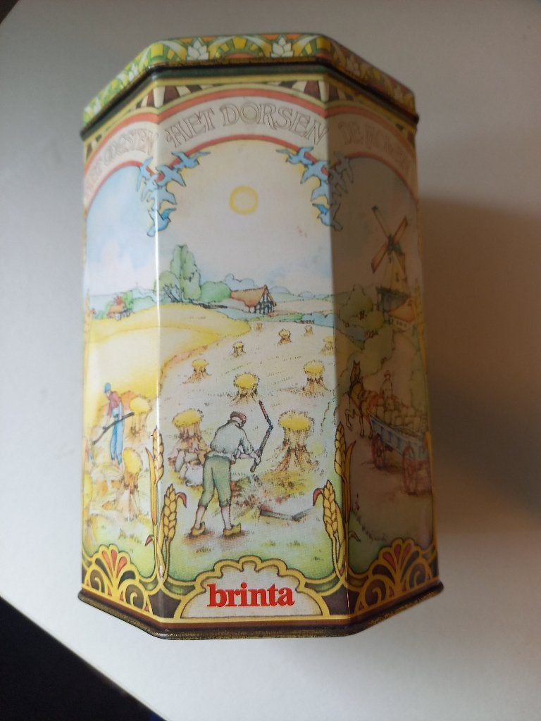 Vintage blik Brinta, Ophalen of Verzenden, Gebruikt, Overige