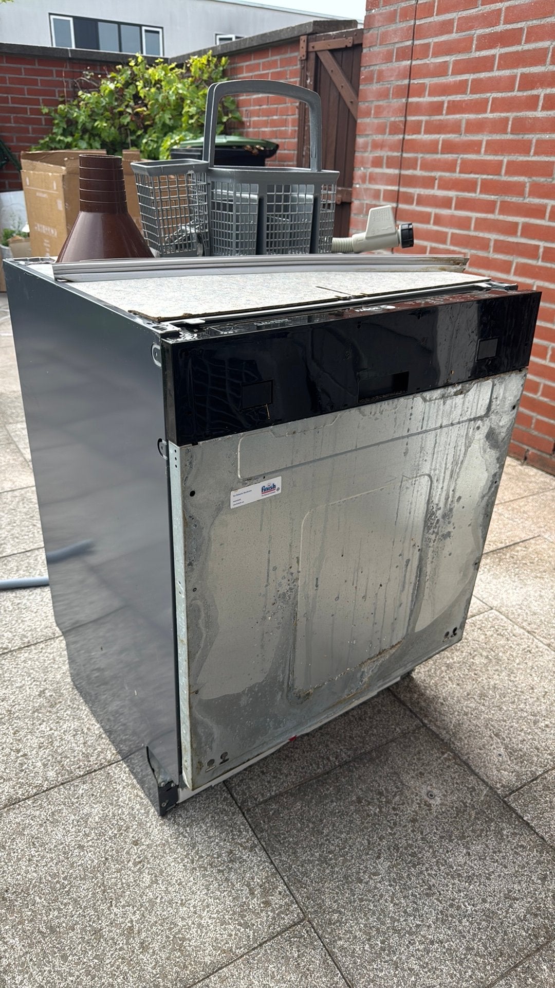 Fagor ES90IT Effi-Silent Inbouw Vaatwasser (Deurveer defect), Ophalen, Gebruikt, Inbouw, Minder dan 85 cm