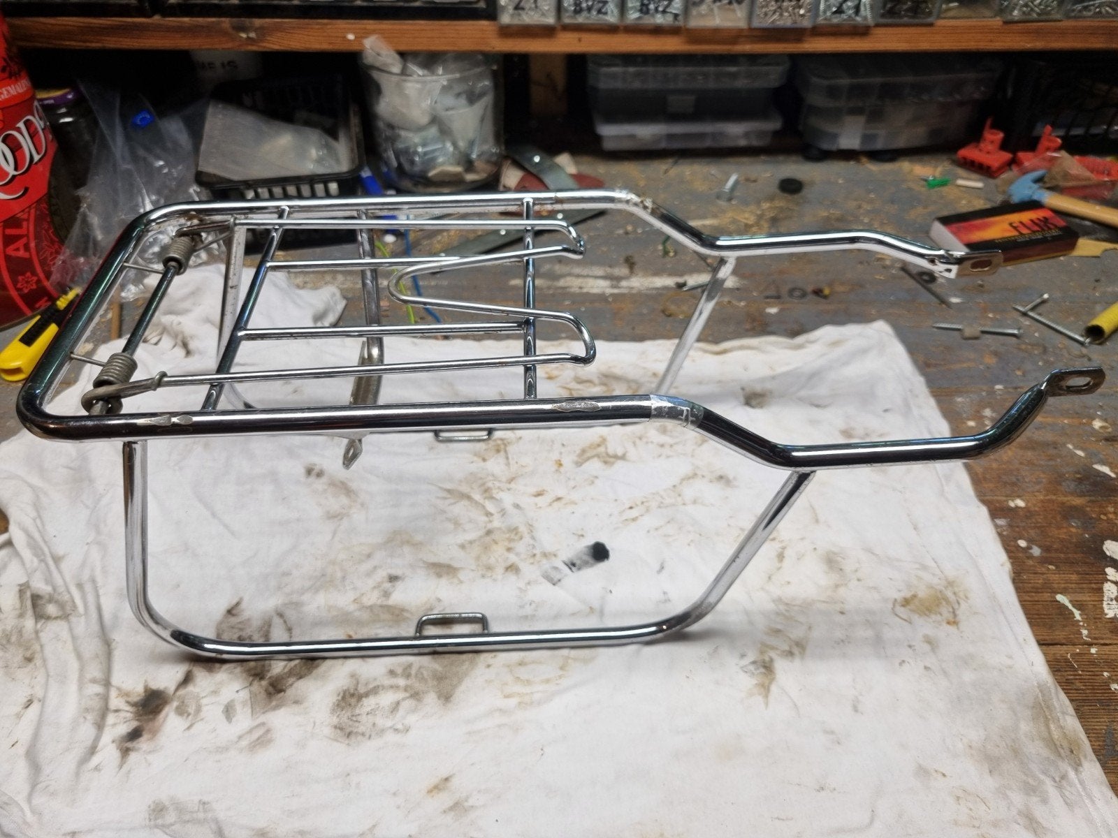 Verchroomd bagagerek RM 1973, Fietsen en Brommers, Ophalen of Verzenden, Gebruikt, Frame