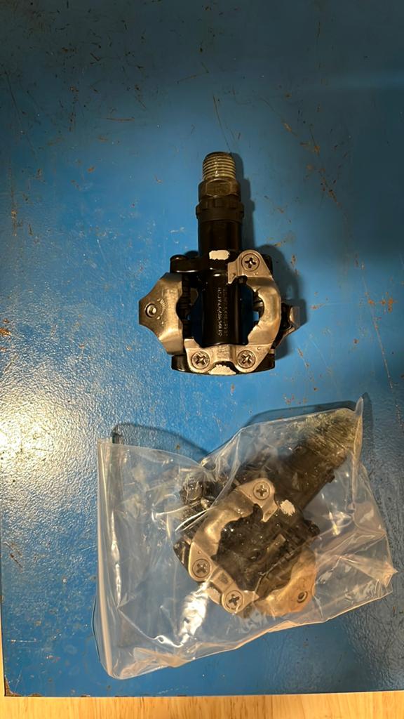 Klik pedalen mtb gravel shimano PD M520, Crankstel of Pedalen, Gebruikt, Overige materialen, Ophalen of Verzenden