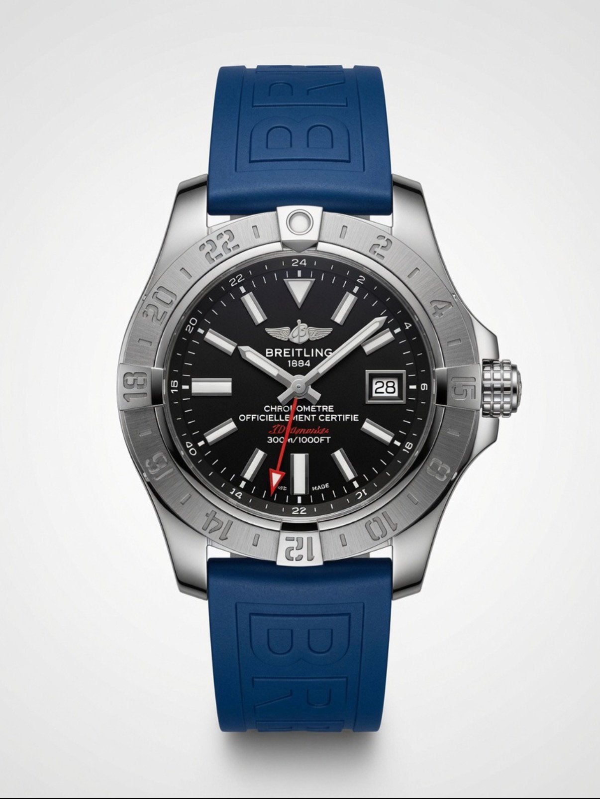 Breitling Avenger GMT, Staal, Verzenden, Breitling, Polshorloge