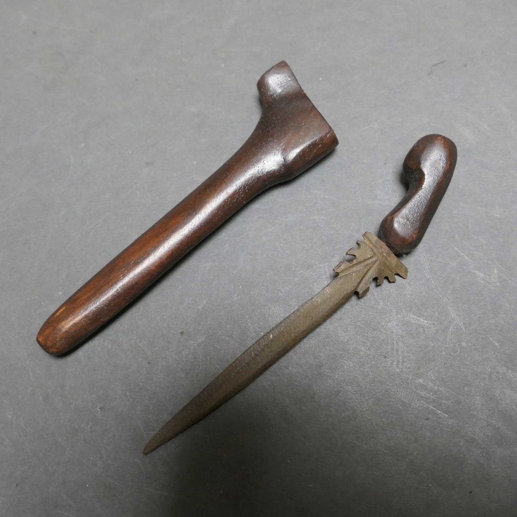 Djimat (kleine amulet keris) putut kembar afk Indonesie, Antiek en Kunst, Ophalen of Verzenden