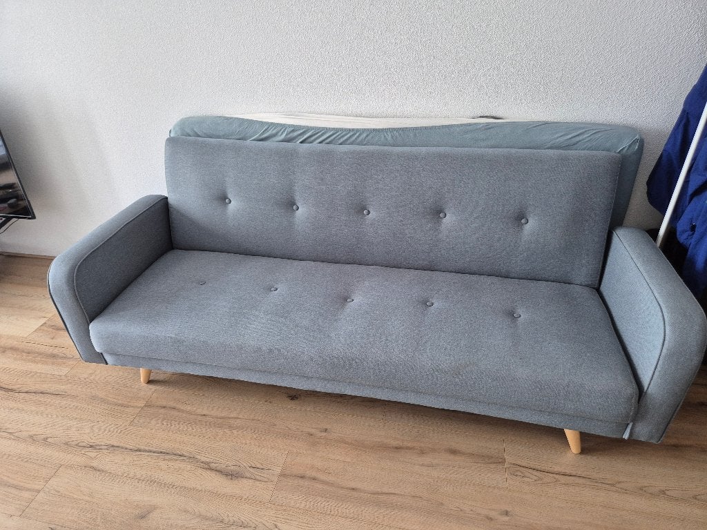 Sofabed, Huis en Inrichting, Ophalen, Zo goed als nieuw, Tweepersoons, Minder dan 150 cm