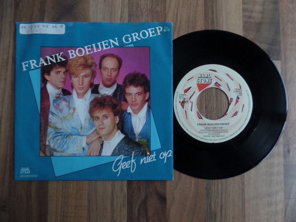 single  Frank Boeijen Groep – Geef Niet Op, Gebruikt, 7 inch, Ophalen of Verzenden, Nederlandstalig