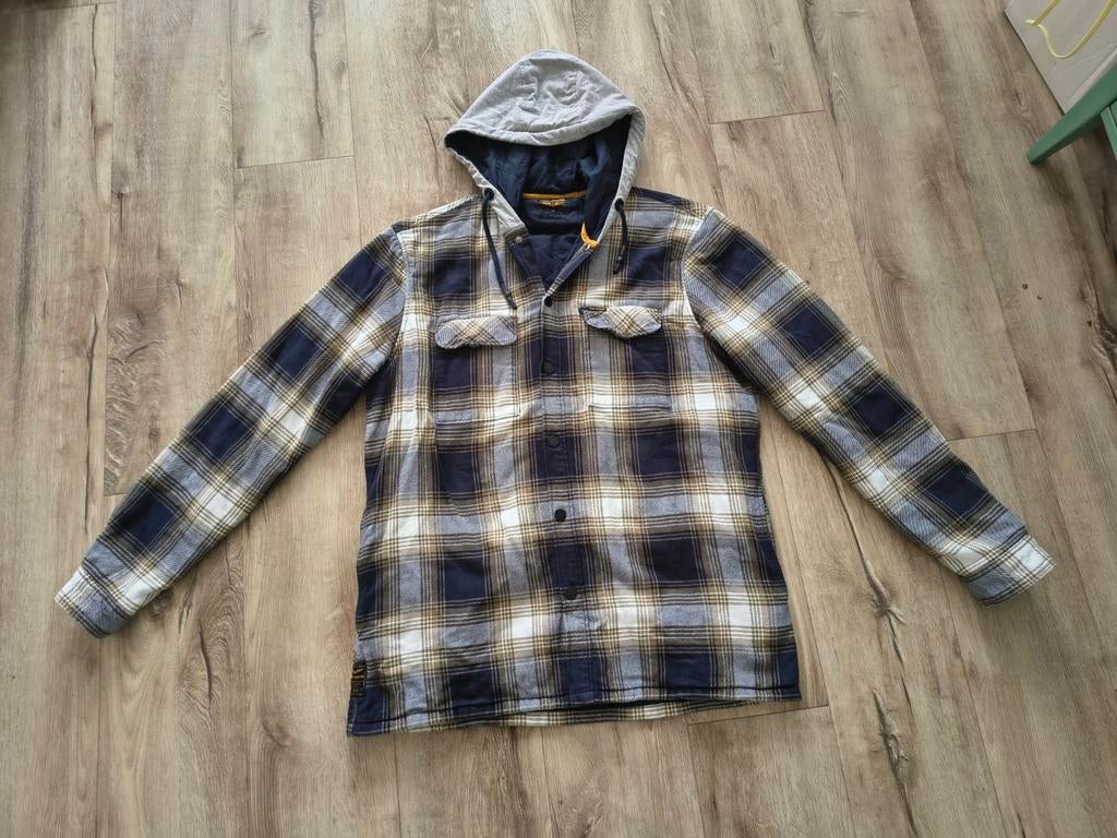 Prachtig blauw geblokt vest met capuchon PME Legend, XXL, Blauw, Onb, Overige maten, Ophalen of Verzenden