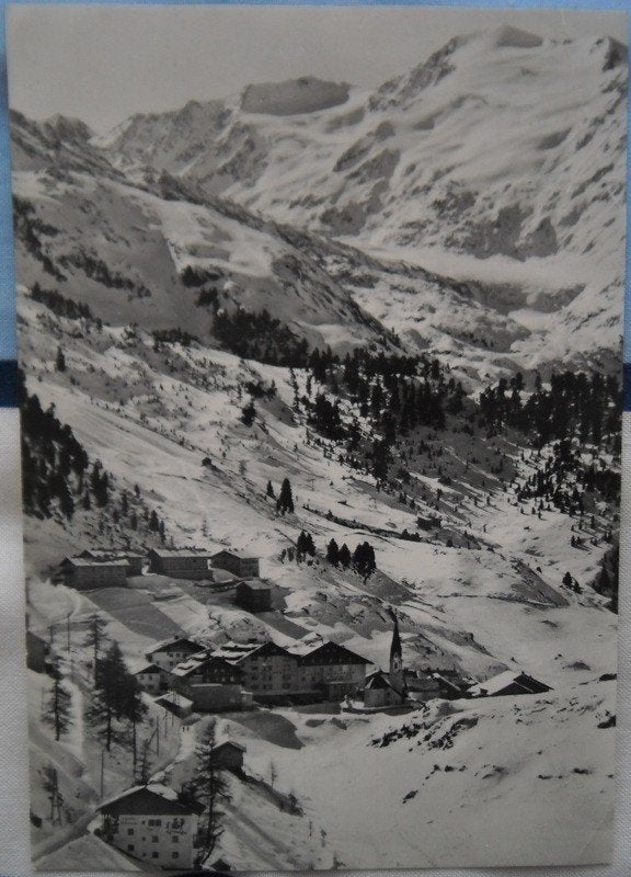 Oude kaart van winters sneeuwlandschap uit 1967, Ophalen of Verzenden, 1960 tot 1980, Gelopen, Natuur
