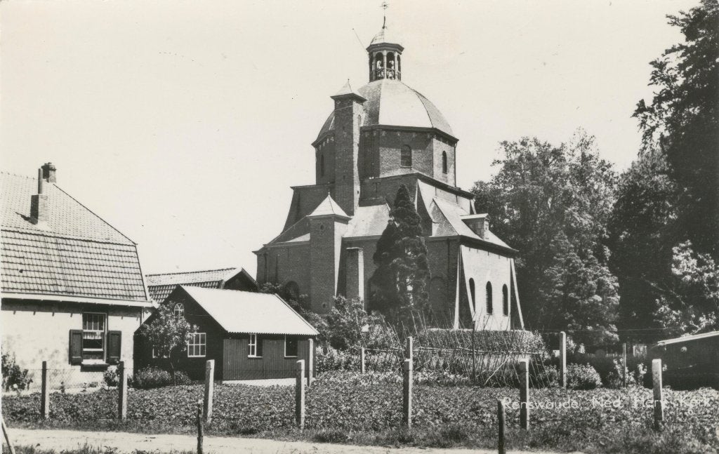 Renswoude  Ned.Herv.Kerk met tuin, Verzenden, 1940 tot 1960, Ongelopen, Utrecht