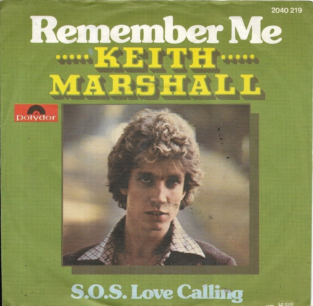 Keith Marshall-Remember me, Gebruikt, 7 inch, Pop, Fotohoes