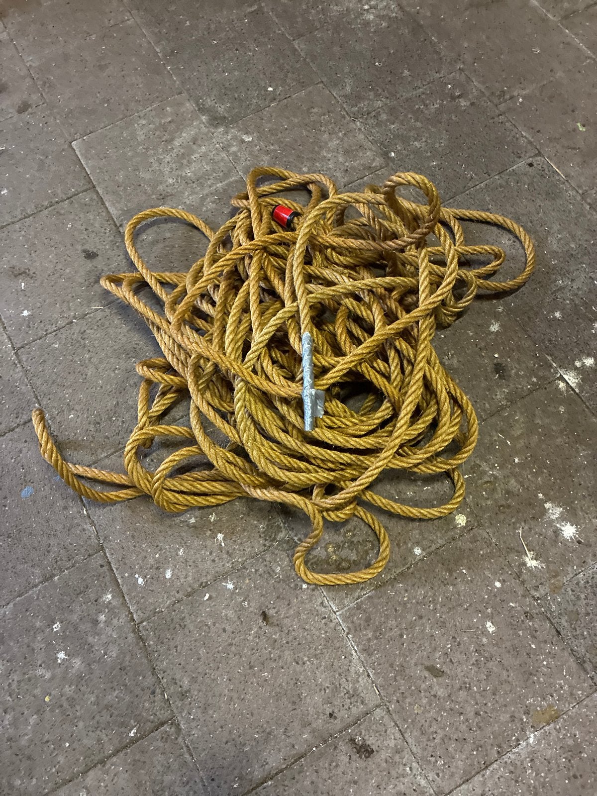 Stevig touw 4 x 20 meter, 15 mm doorsnee, Ophalen, Gebruikt