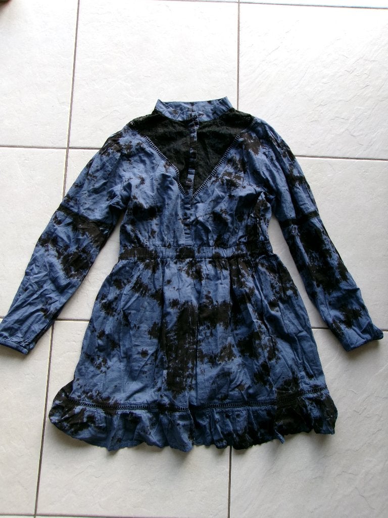 Nikkie Kate Moss jurk maat L, Blauw, Maat 42/44 (L), Ophalen of Verzenden, Zo goed als nieuw
