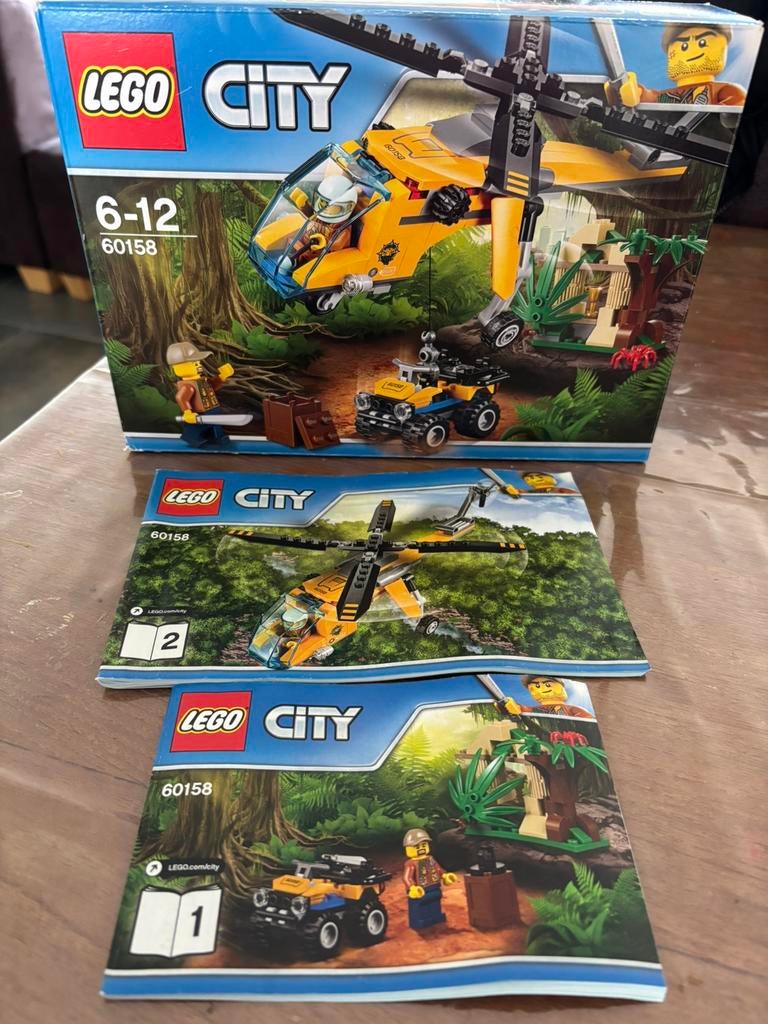 Lego city 60158 jungle vrachthelikopter, Ophalen of Verzenden, Zo goed als nieuw