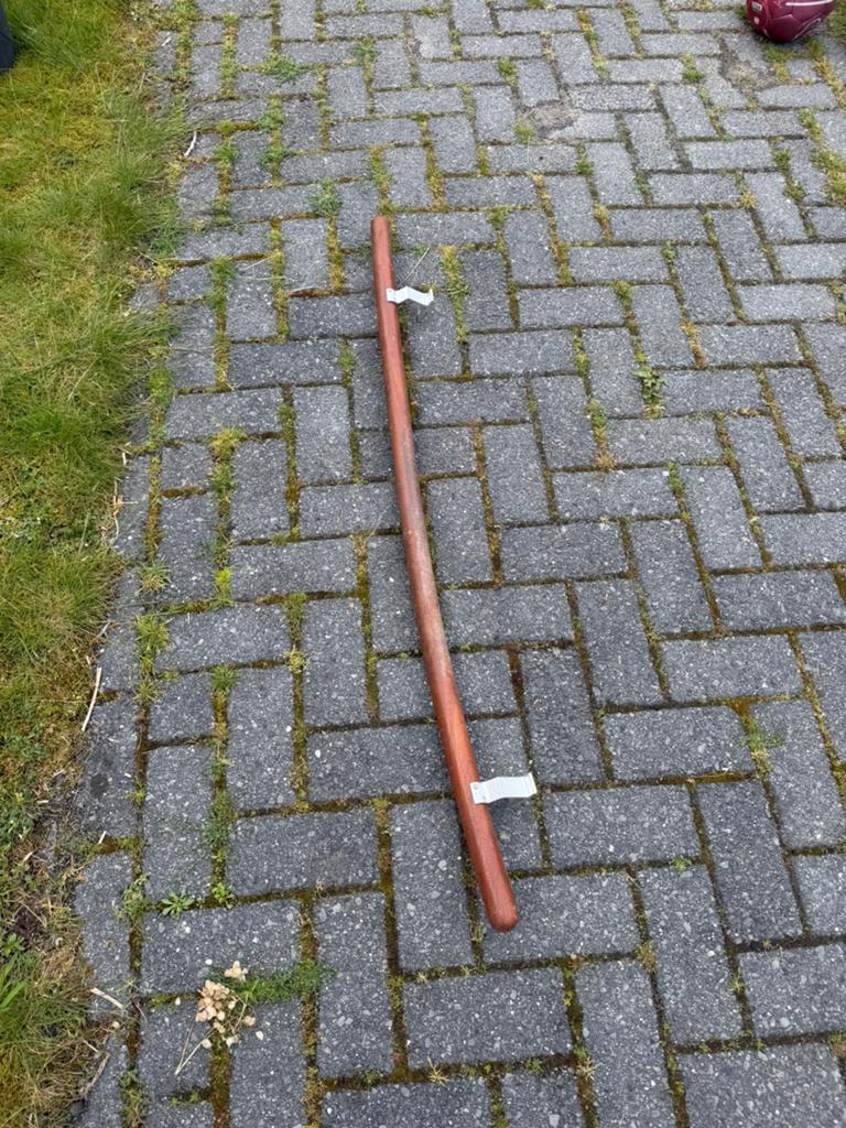 Trapleuning hardhout, Ophalen, Gebruikt, Ladder, Opvouwbaar of Inschuifbaar