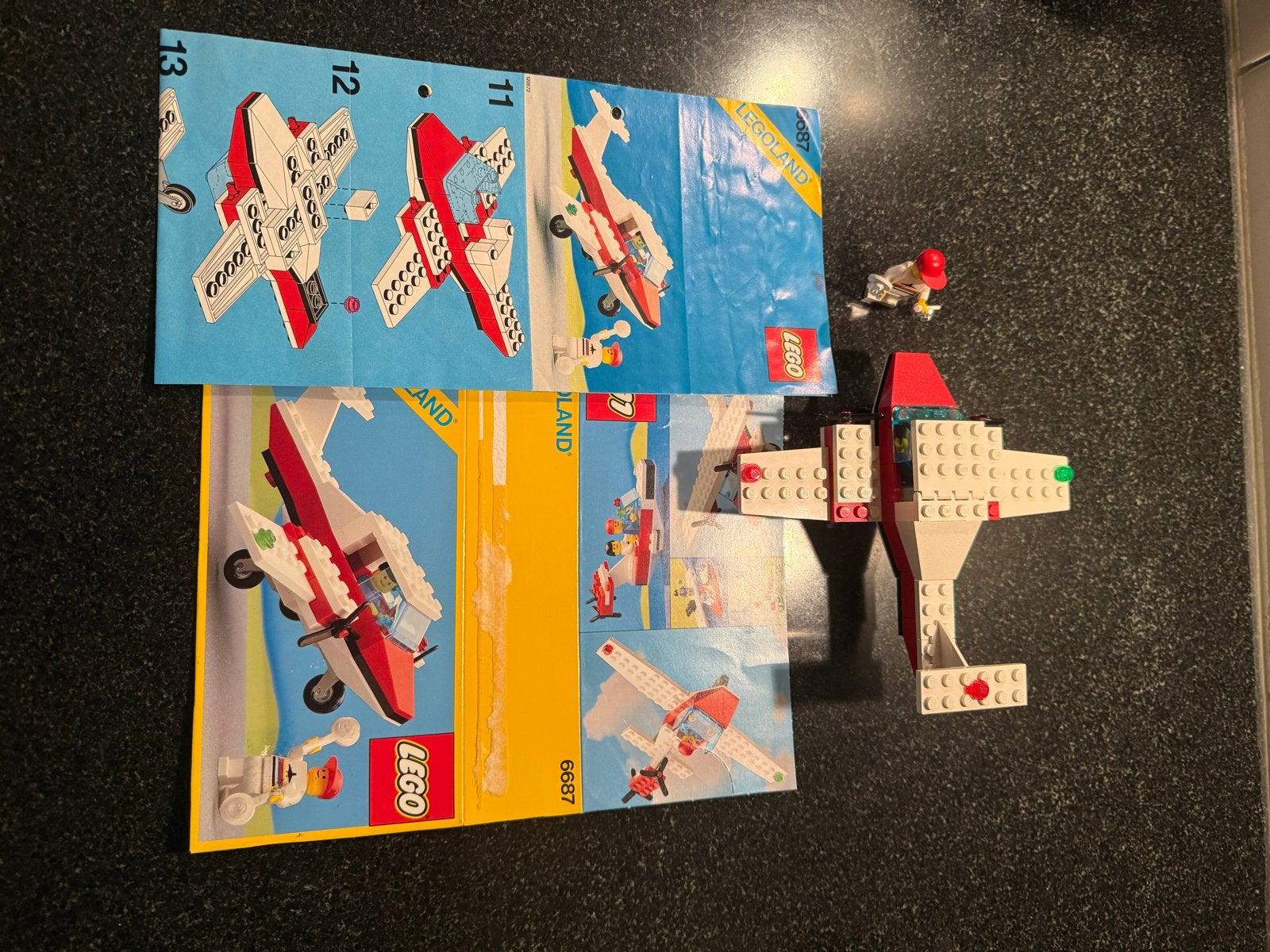 Lego Legoland Vliegtuig met Handleiding en Doos (6687), Gebruikt, Lego, Ophalen of Verzenden, LEGOLAND
