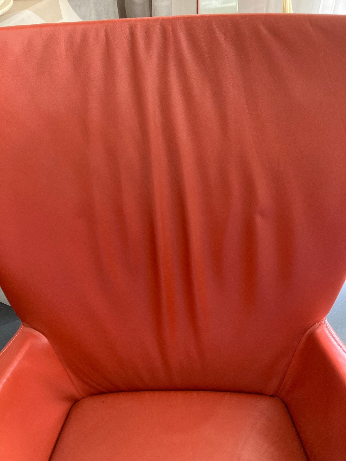 2, kleur tomatenrood, montis designstoel Windy, Ophalen, Gebruikt, 75 tot 100 cm, 50 tot 75 cm