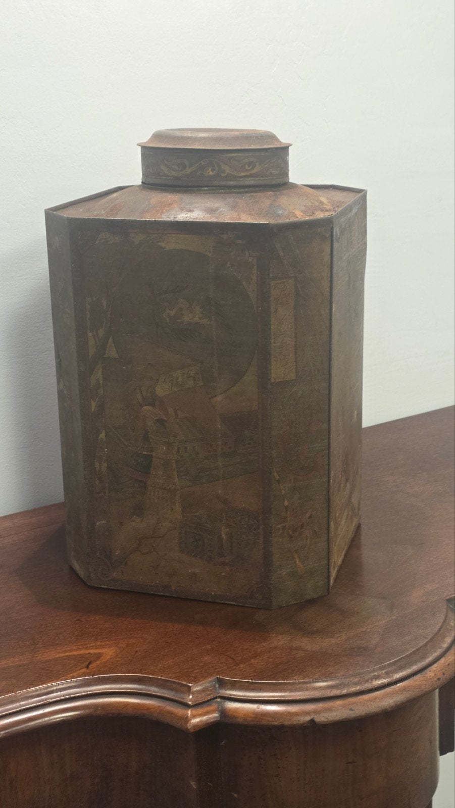Antiek Chinees Theeblik - Decoratief en Historisch, Ophalen of Verzenden
