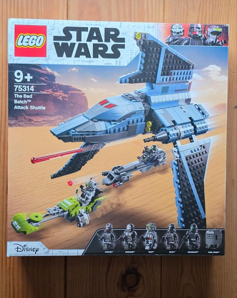 Lego 75314 The Bad Batch Attack Shuttle, Star Wars, Lego, Nieuw, Ophalen of Verzenden