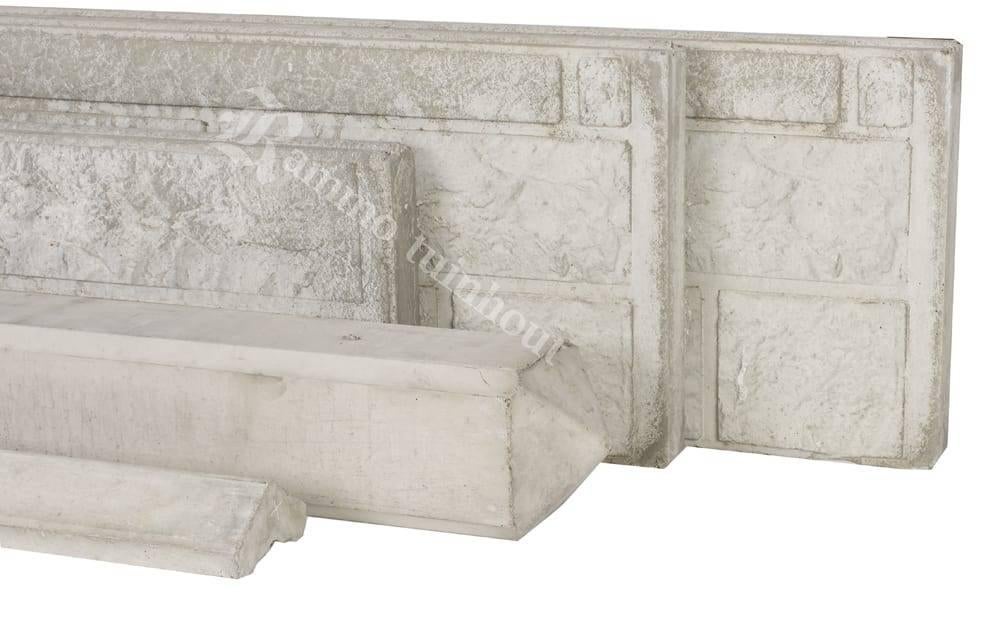 Berton-motiefpaal wit/grijs diamantkop 10x10x280cm, Tuin en Terras, Palen, Balken en Planken, Ophalen of Verzenden, Nieuw, 180 tot 250 cm