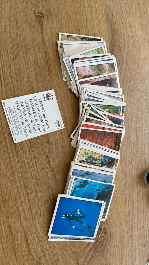 125 x wwf panini leven op aarde, Ophalen of Verzenden, Zo goed als nieuw, Meerdere stickers