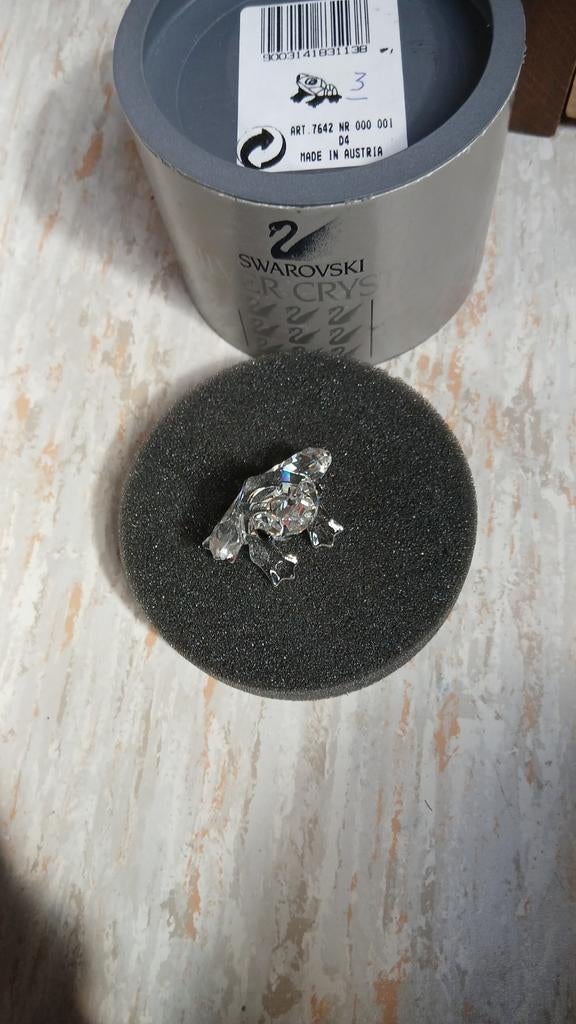 Swarovski kikker, Ophalen of Verzenden, Zo goed als nieuw, Figuurtje