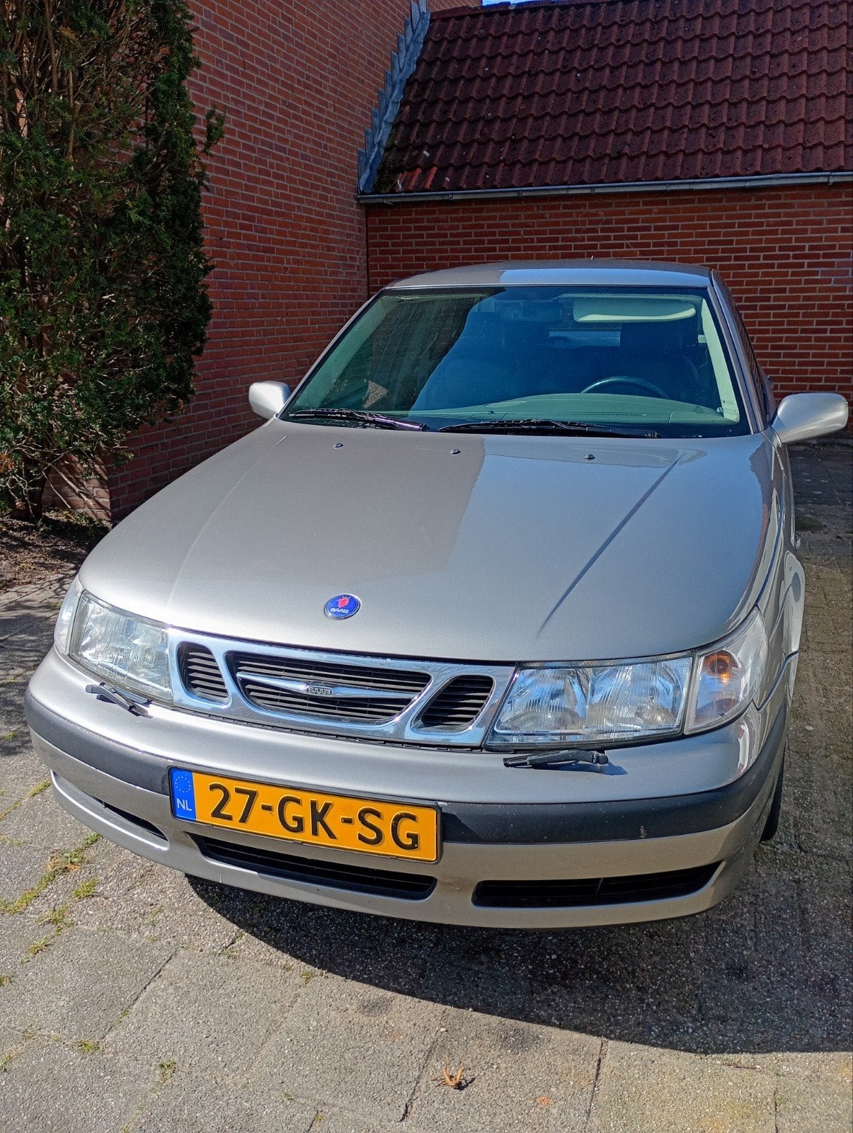 Saab 9-5 2.3 T AUT 2001 Grijs, Auto's, 1800 kg, 2290 cc, Particulier, Zilver of Grijs