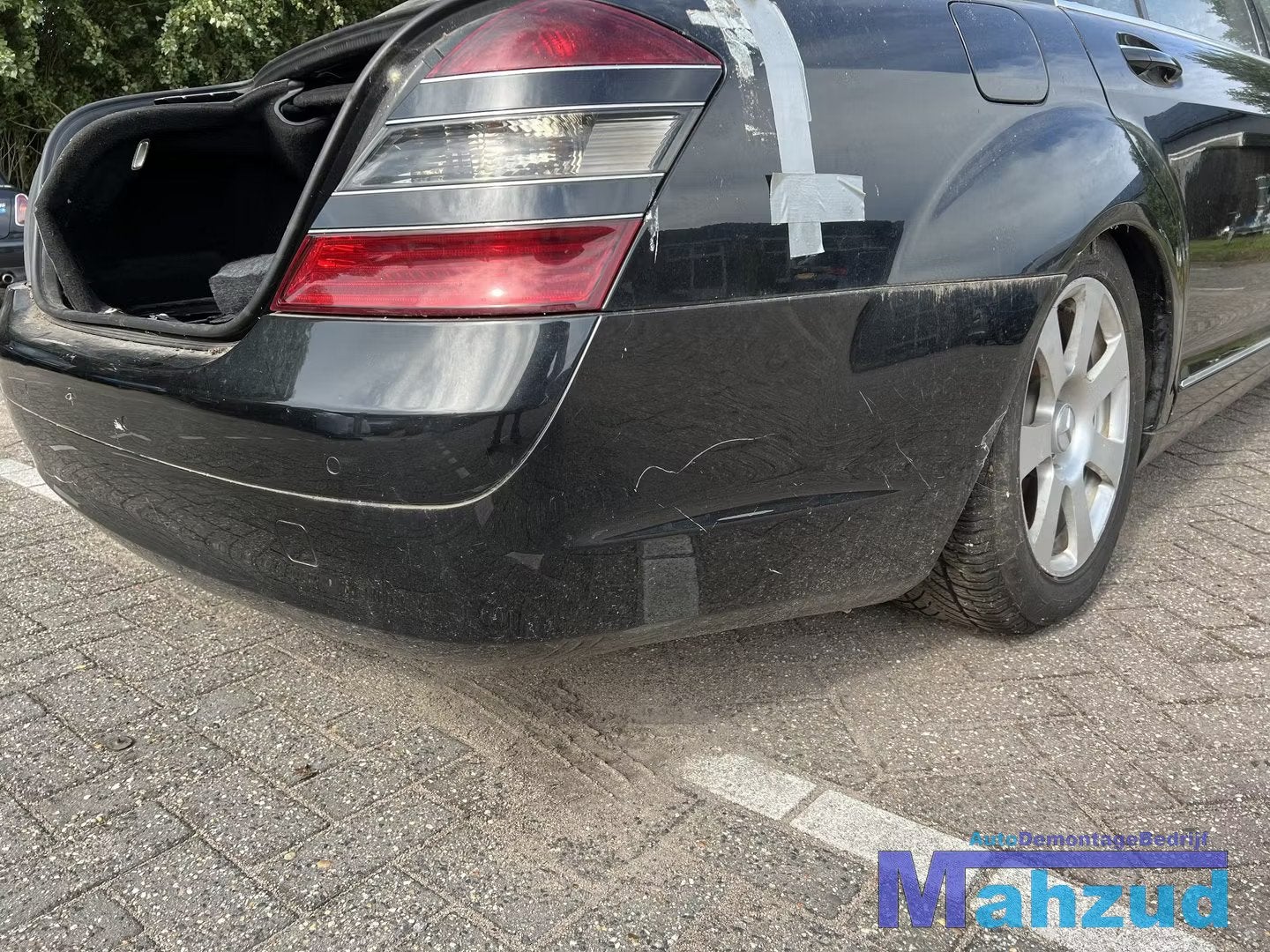 MERCEDES S KLASSE W221 ZWART C197 achterbumper 2005-2012, Auto-onderdelen, Gebruikt, Mercedes-Benz AG, Mercedes-Benz, Ophalen of Verzenden