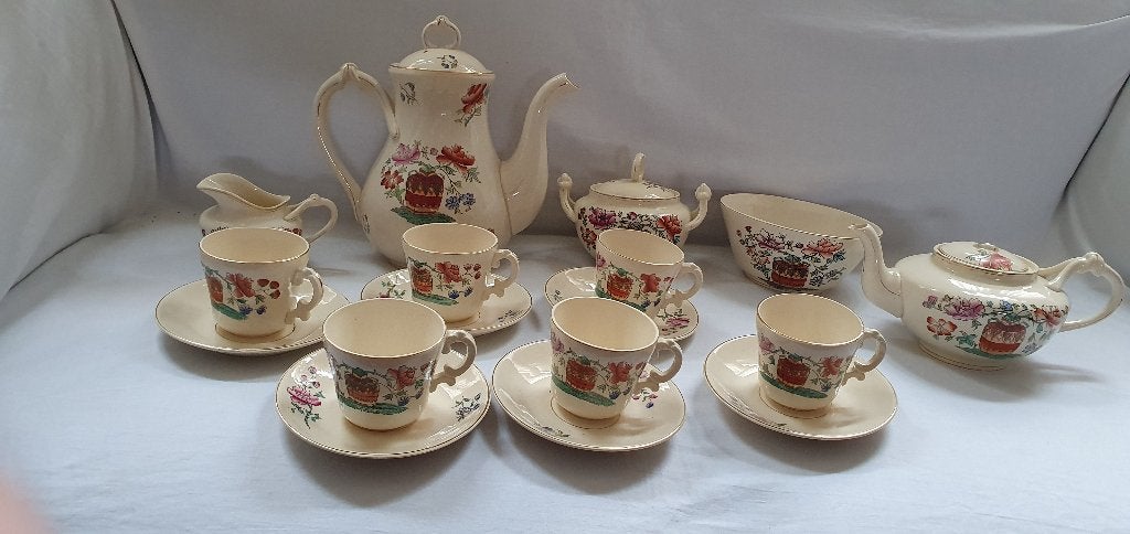 Frederik Regout Flora Koffieservies, Ophalen of Verzenden