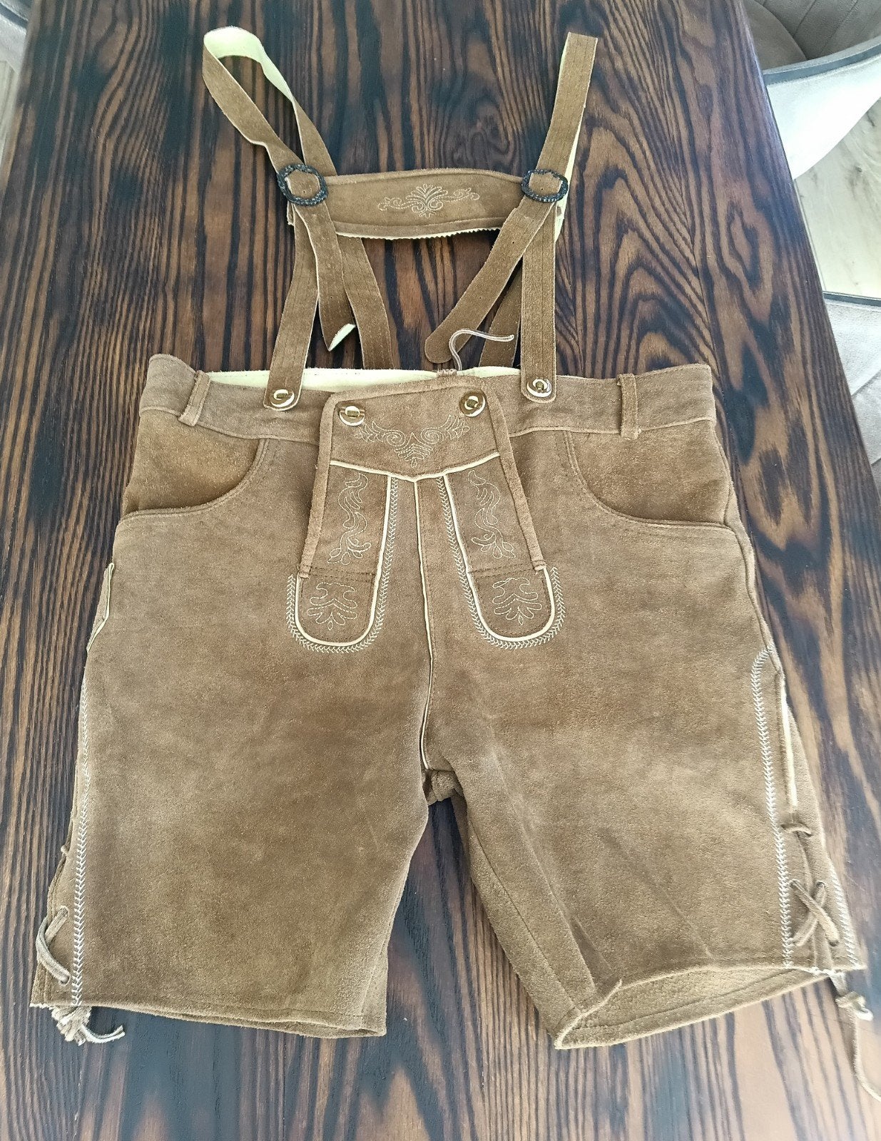 Lederhose met bretels - Maat 56 (XL), Maat 56/58 (XL), Ophalen of Verzenden, Zo goed als nieuw, Onbekend