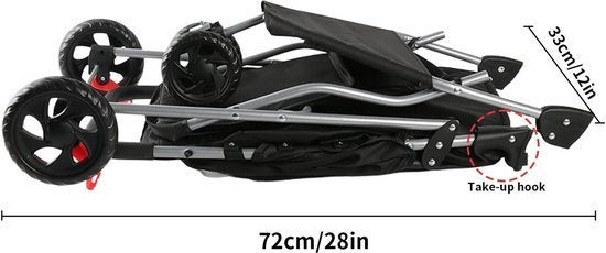 Pet Stroller Buggy - Hondenwagen - Hondenbuggy - Luxe Opvouw, Corvance B.V., Verzenden, Nieuw, Corvancebol@gmail.com