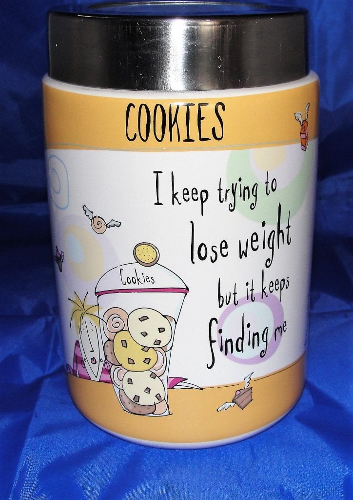 Johnson Brothers Born to shop Cookies voorraadpot, Overige merken, Overige typen, Ophalen of Verzenden, Zo goed als nieuw