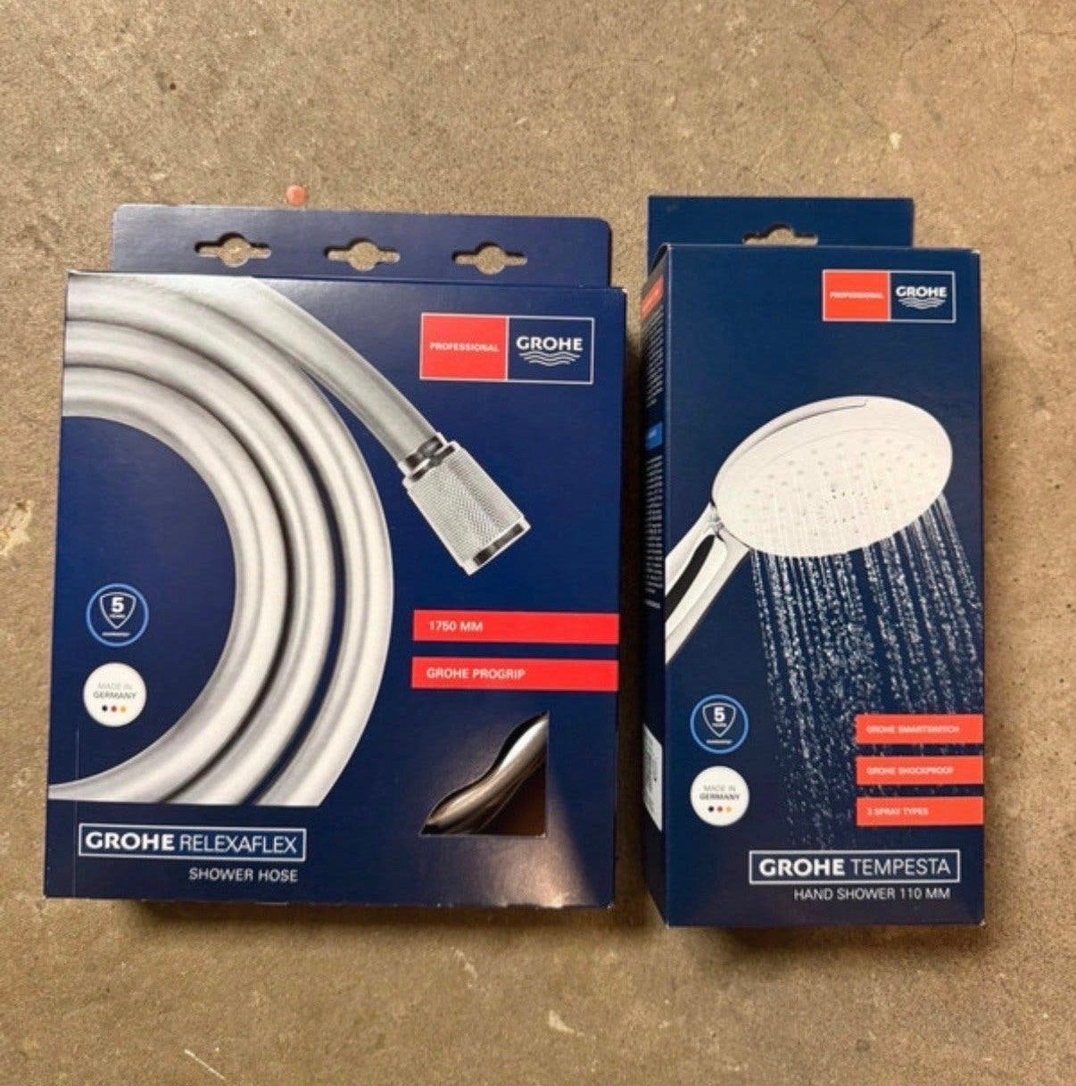 Grohe Relexaflex doucheslang en Tempesta douchekop, Ophalen of Verzenden, Nieuw, Chroom, Douche