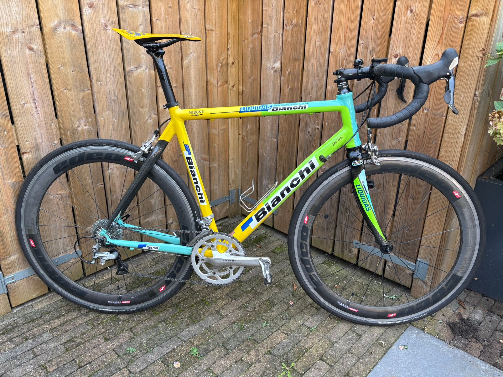 Bianchi racefiets 57 cm, Carbon, Zo goed als nieuw, 57 tot 61 cm, Meer dan 20 versnellingen