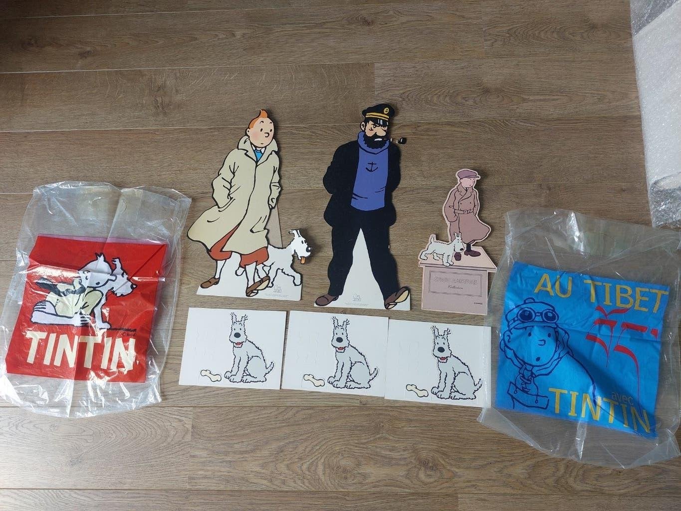 Kuifje en Bobby Kapitein Haddock display vintage, Ophalen, Kuifje, Gebruikt, Overige typen