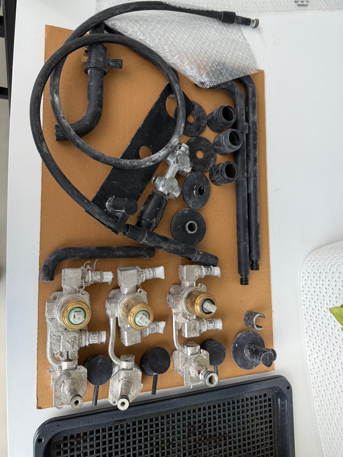 Hotbath Cobber CB126EXT inbouw badmengkraan - zwart, Doe-het-zelf en Verbouw, Sanitair, Ophalen, Zo goed als nieuw, Bad